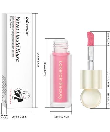 Liquid Rouge Makeup | Liquid Blush For Cheeks | Matte Liquid Blush | Cream Blush | Liquid Cream Blush Lightweight Breathable Water-Based Liquid Blush - Buy Online on GoSupps.com