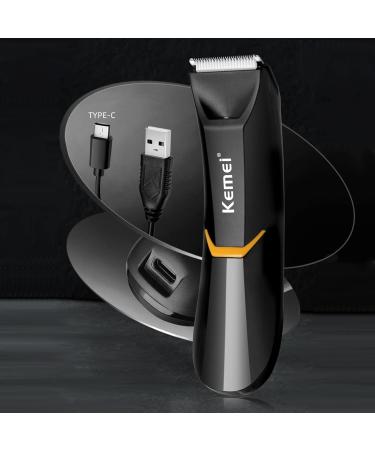 KEMEI 3208 Body Hair Trimmer for Men | Electric Groin Trimmers & Cordless Grooming Set | Multi-Function Washable Pubic Hair Shaver - Buy Online on GoSupps.com