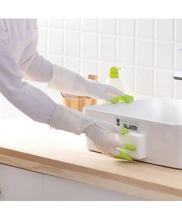 Dishwashing Gloves Women's Waterproof Rubber Latex Thin Kitchen Durable Laundry Rubber Household Cleaning Household Lan - Buy Online on GoSupps.com