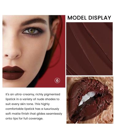 3 Pcs Matte Velvet Lipstick Set for Women - Long Lasting Waterproof Natural Makeup - Labiales Magicos 24 Horas N04+N05+N06 - Buy Online on GoSupps.com