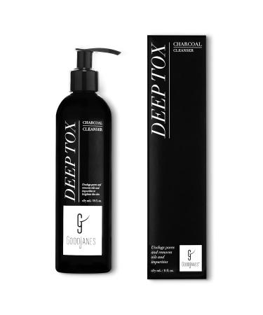 GoodJanes Deep Tox Gel Facial Cleanser with Green Tea, Lactic Acid & Echinacea Stem Cells Gently Clarifies & Refreshes Skin Vegan & Cruelty-Free Face Wash for All Skin Types - Buy Online on GoSupps.com