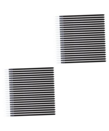 FOMIYES 100 Pcs Eyeliner Brush Disposable Makeup Eye Makeup Brush Face Makeup Tools Cosmetic Sequins 11.5x9cmx2pcs Assorted Colorx2pcs