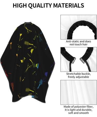 55x66 Inch Adult Barber Cape - Hairdresser Haircut Tool with Snap Closure | International Shipping Available - Buy Online on GoSupps.com