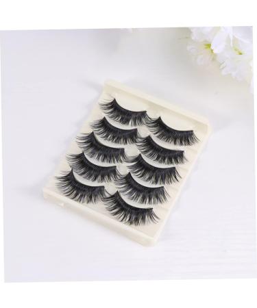 FRCOLOR Long Eyelashes 5 Pairs cruelty- long false eye lashes extra long thick false eyelashes false eyelashes adhesive reusable fake eye lashes fakes eyelash magnetic super long 3d - Buy Online on GoSupps.com
