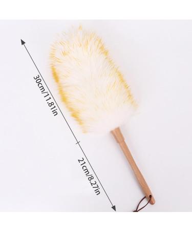 Dusters Duster Wood Handle Fluff Hand Duster Electrostatic Soft Dusting Tool with Hanging Ring Multipurpose Dusters for Cleaning Home Car Sofa - Buy Online on GoSupps.com