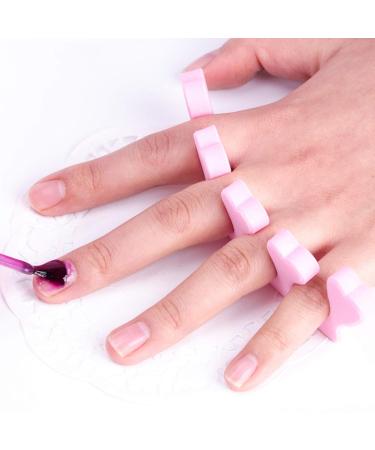 Buy Lasieyo 50 Peach Herz Heart Dividers - Soft Foam Toe Spreader for Nail Polish Nail Art & Pedicure | Cotton Finger Separators - International Shipping Available - Buy Online on GoSupps.com