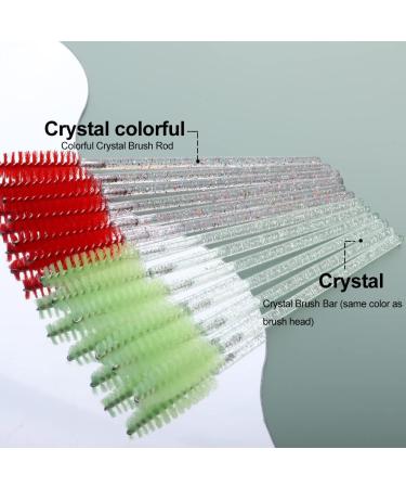 Eyelash Brush YITOU Disposable Makeup Brushes Mascara Brushes Eye Lashes Brush Crystal Wands Applicator Kits for Eyelash Eyebrow Extensions Spoolie Tool Deep red - Buy Online on GoSupps.com