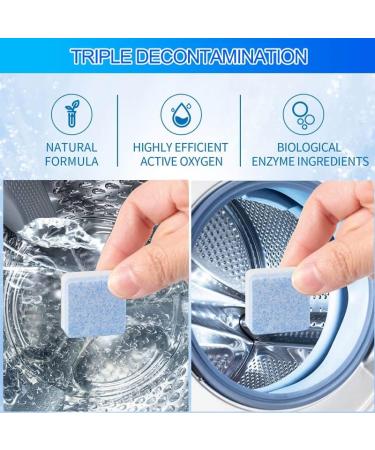 Ridars Washing Machine Cleaner Tablets - 15 Pack | Deep Clean HE Top Load & Front Load Washers, Laundry Tub & Drum Seal | Washer Cleaner Tablets - Buy Online on GoSupps.com