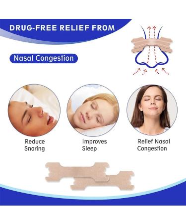 Drug-Free Nasal Strips for Nasal Congestion Relief and Better Breathing - 30 Count - Buy Online on GoSupps.com