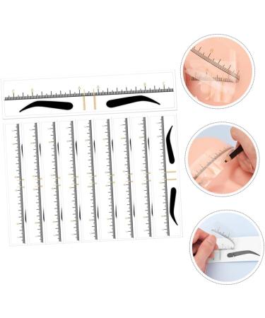  Yardenfun Yardenfun 10 Pieces Yellow Disposable Eyebrow Rulers PVC with Clear Symmetrical Eyebrow Stencils for Easy Eyebrow Makeup for Women Beginners - Buy Online on GoSupps.com