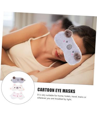 Beaupretty 9 Pcs Plush Eye Mask Set | Faux Silk Sleep Mask Headband & Eye Shade | Perfect for Relaxation and Travel - Buy Online on GoSupps.com