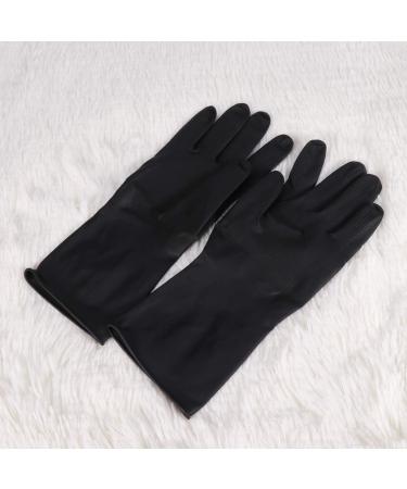 FRCOLOR 2 Pairs Hair Dye Gloves Black Hair Coloring Gloves Reusable Rubber Salon Gloves for Home Cleaning Hair Dye Salon Highlighting- Large - Buy Online on GoSupps.com
