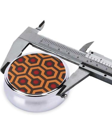 Shining Overlook Round Pill Box - 3 Compartment Portable Travel Organizer for Easy Medication Management - Buy Online on GoSupps.com