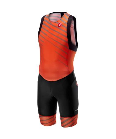 Castelli Men's Free ITU Tri Suit Orange Small