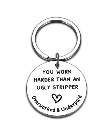 STVK Employee Appreciation Gifts for Women Men Coworkers Going Away Keychain Funny Office Thank You Gifts for Colleagues Friends Leaving Farewell Retirement Gifts Inspirational Gifts for Him Her
