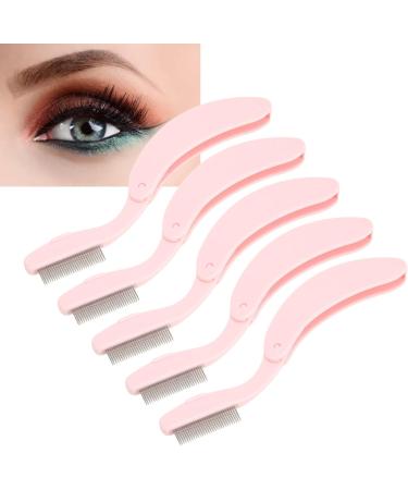 Stainless Steel Teeth Eyebrow Brush for Defining Lash Brow Makeup Applicator with Ergonomic Curve Handle Portable Design for Travel - Buy Online on GoSupps.com