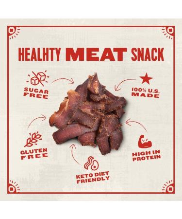 True Beef Sliced Bites Variety Pack (2 oz, Pack of 5) - All Natural Zero-Sugar Jerky Biltong - High Protein Keto Paleo Diet Snack - Sugar-Free Gluten-Free Carb-Free - Buy Online on GoSupps.com