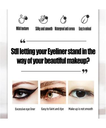Pencil Eyeliner Eyeliner Pencil and Eyelashes Liquid Smudge Proof Double Tip Long-Lasting Eyebrow Stencil Stamp for Normal False Lashes & Sensitive Eyes Small - Buy Online on GoSupps.com