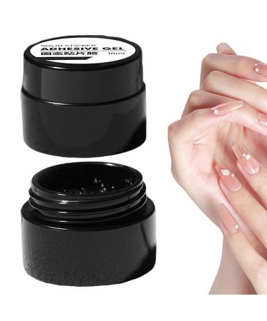 Generisch Solid adhesive gel for press-on nails - 10 ml - Long-lasting and strong adhesion - For artificial nails - Hard non-stick hand gel - 10 ml