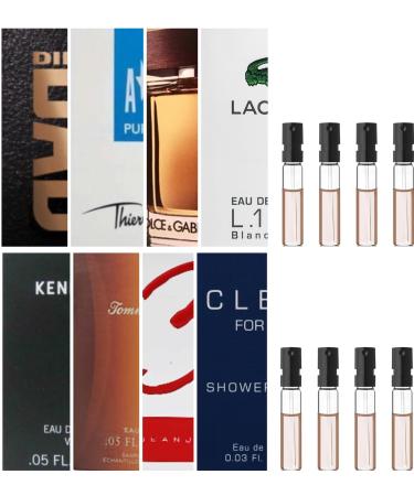 Men's Cologne Top Designer Best Rated Sample Lot - High End Niche Most Popular Fragrance Sampler Vial Set (8 Random Samples) - Buy Online on GoSupps.com