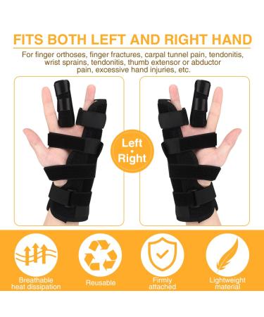 Adjustable Finger Splint Brace for Ring & Pinky Finger | Trigger Finger Splint | Pain Relief & Arthritis Support | Reversible Immobilizer for Right & Left Hand - Buy Online on GoSupps.com
