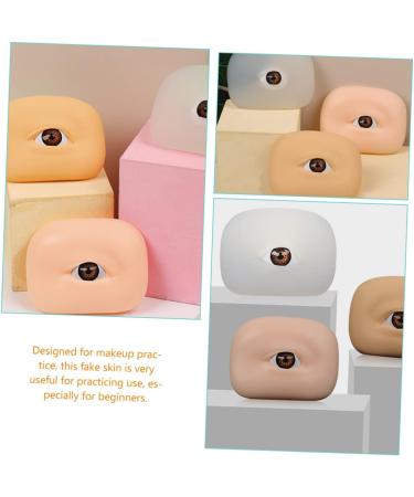 Housoutil 2pcs Eye Practice Skin Eyeshadow Supplies Eye Skin Practice Tool Semi-permanent Exercise Board 6.5x4.9cm As Shown - Buy Online on GoSupps.com