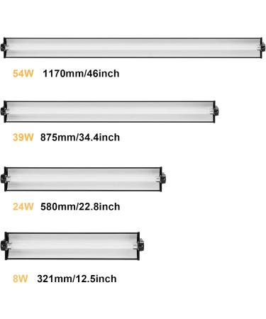 Buy Aiicioo T5 UVB Lighting Combo Kit for Reptiles - 54W Desert UVB Lamp & Terrarium Hood - Buy Online on GoSupps.com