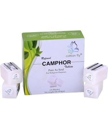 Refined Camphor Blocks - 1 lb (16 Blocks, 64 Tablets) | Top Quality Camphor for Aromatherapy - Buy Online on GoSupps.com