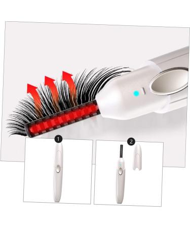 1 Set Eyelash Curler Eyelash Holder Makeup Tool Beauty Tool Electric Eyelash Curling Tool Heated Curler Clip Abs Portable White - Buy Online on GoSupps.com