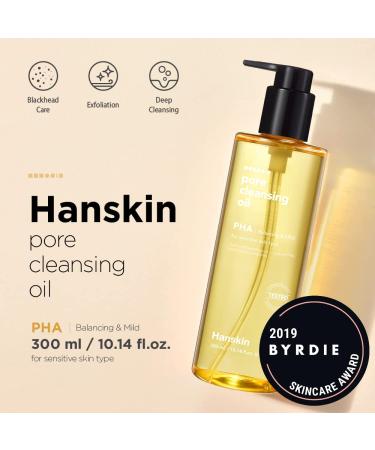 Hanskin Pore Cleansing Oil - PHA Exfoliant, 10.14 fl oz (300 ml) | Deep Clean & Refine Pores - Buy Online on GoSupps.com
