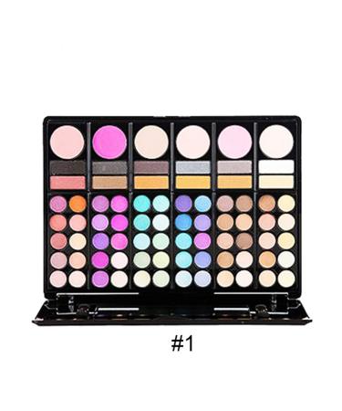 FantasyDay Profi Eyeshadow Palette - 78 Highly Pigmented Colors | Complete Makeup Set with Lipstick Concealer & Rouge | Best Natural & Warm Shades for Stunning Looks - Buy Online on GoSupps.com