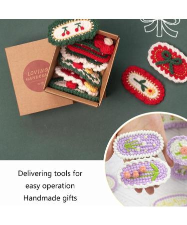 hgnxa Hair Clips -Crochet Hair Pins Baby Girls Knitted Hairgrips Handmade Hair Barrettes Crochet -Gift for Beginners - Buy Online on GoSupps.com