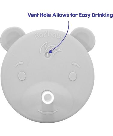 RAZBABY Oso-Cup Silicone Sippy Cup with Straw 6.5 Oz | BPA-Free Toddler Trainer Cup | Easy-to-Clean, Travel-Friendly | Dishwasher & Microwave Safe | Blue - Buy Online on GoSupps.com