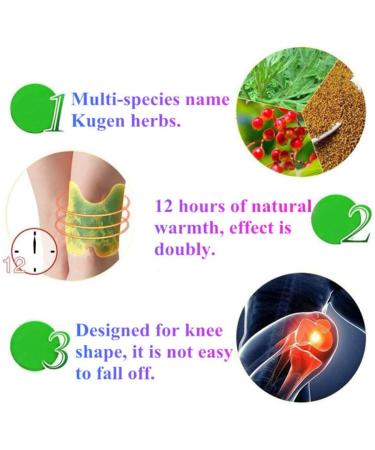 Buy Cottile Knee Patch for Pain Relief | 12 Pieces - Hot Moxibustion Plaster for Leg & Knee Pain - International Shipping Available - Buy Online on GoSupps.com