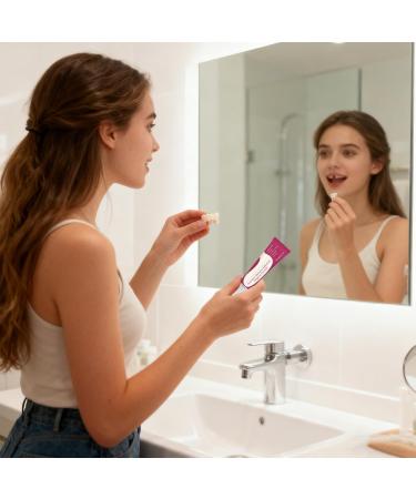 Mimoqk Denture adhesive 28g denture bonding instant denture adhesive with strong grip outdoor bonding gel denture care product denture adhesive for daily use - Buy Online on GoSupps.com