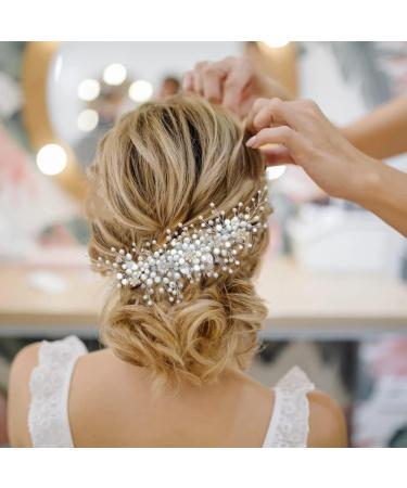 ISLHJDD Retro Bride Wedding Hair Comb Slides Crystal Hair Accessories Bridal Elegant Hair Clip Wedding Hair Vine Headpiece Wedding Accessories - Buy Online on GoSupps.com