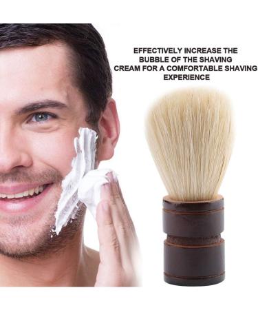 Anggrek Traditional Shaving Brush - Portable Men's Nylon/Bristle Brush for Home & Salon | Premium Wooden Rasier Brush with Shaving Foam & Soap - Buy Online on GoSupps.com