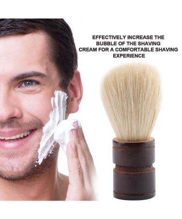 Portable Wooden Handle Shaving Brush for Men - Ideal for Salon Home & Travel | Lotus Wood & Bristle - Buy Online on GoSupps.com