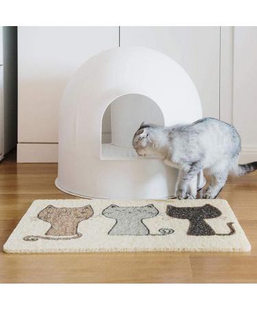 Fewao Pet Cat Litter Food Mat 2019 Door Scratch Play Activity Rug Bowl Floor Place Mats Indoor Non Slip Feeding Sleeping 40cm*60cm Heavy Duty 100% With 1Year Warranty. - Buy Online on GoSupps.com