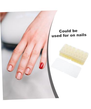 Ipetboom 50 Sheets Nail Jelly Glue Jelly Double Side Nail Sticker Fake Nail Sticky Tab Nail Stickers for Nail Art Fake Press on Nail Tab Nail Gel Nail Flakes Silica Gel Manicure - Buy Online on GoSupps.com