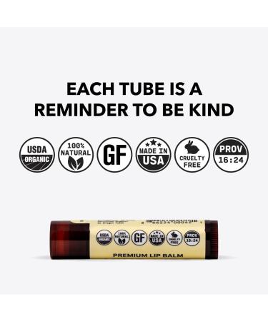 Kind Lips Lip Balm - 100% Natural Organic Moisturizer for Dry Cracked Lips - 3 Flavor Variety Pack - Buy Online on GoSupps.com