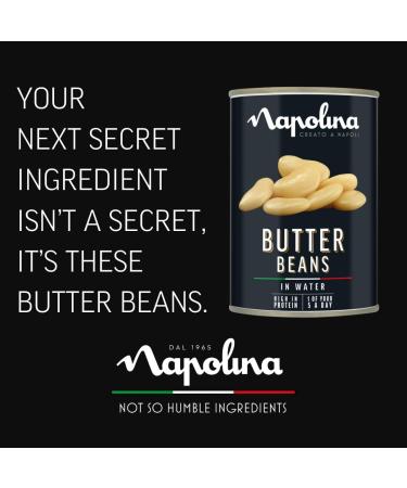 Napolina Butter Beans in Water 400g Single - Buy Online on GoSupps.com