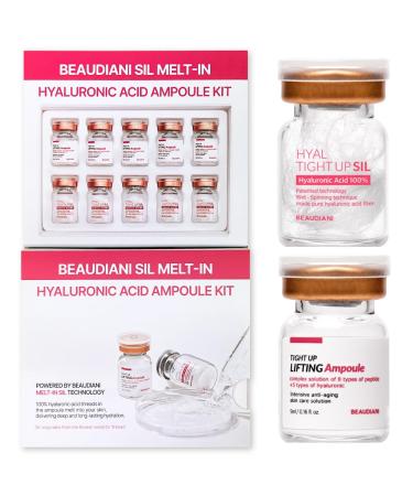 BEAUDIANI Sil Melt-In Hyaluronic Serum & Ampoule Kit 5 Session Intensive Hydration Program Korean Skincare Melt-In Hyaluronic Thread Serum 0.17 Fl Oz (Pack of 5) 5