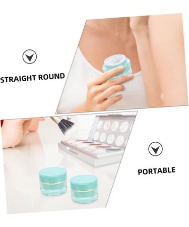 Healeved Cosmetic Bottle Refillable Cream Jar Wide Mouth Cream Jar Cream Jars with Lids Empty Cream Containers Wide Mouth Cream Container Small Cream Jar Acrylic Cream Bottle Travel Round - Buy Online on GoSupps.com