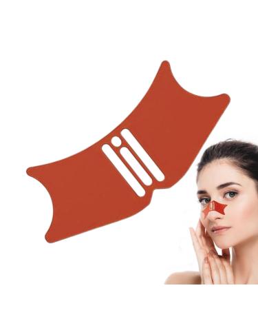 Outils d' nez en silicone gabarit de contour du nez en silicone contour des yeux cils et l vres 4 en 1 pour femmes d butantes Orange1.