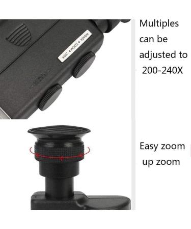 Lightweight Magnifying Glass 200/240 Times High-Definition Magnifying Glass with Light for Identification of Porcelain Coins and Antiques Lofty Ambition - Buy Online on GoSupps.com