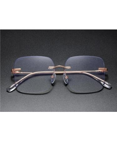 Fuqinqingoz Anti-Blue Light Oversized Reading Glasses - +150 UV Protection & Comfort in Rose Color - Buy Online on GoSupps.com