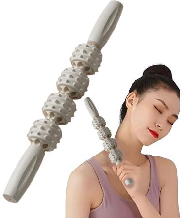 Fowybe Muscle Roll - Deep Tissue Pressure Point Massage Tool with 4 Balls for Sore Muscles Relief & Tension Release - Buy Online on GoSupps.com