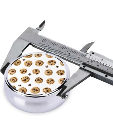 Chocolate Chip Cookies Pills Box | 3 Compartment Travel Case | Portable Black Vitamin Organizer - Buy Online on GoSupps.com