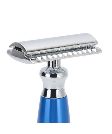 Men's Manual Safety Razor - Blue Hair Shaver & Hair Removal Tool for Salon & Home Use - Buy Online on GoSupps.com